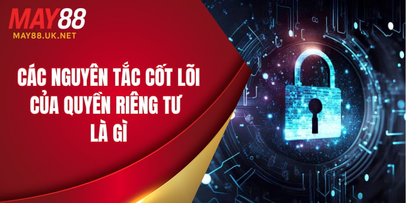 Các nguyên tắc cốt lõi của quyền riêng tư là gì