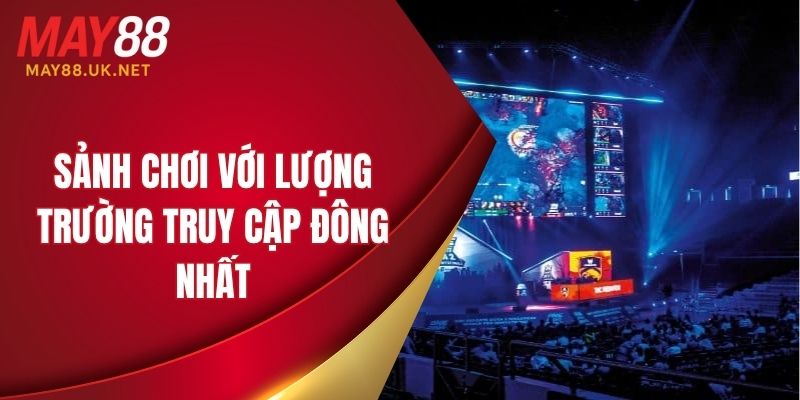 Sảnh chơi với lượng trường truy cập đông nhất